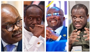 Dr Ernest, Ken Ofori - Atta, Dr Bawumia and Sam George