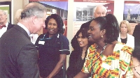 Rose Amankwaah meets the then Prince of Wales | Pic: PA