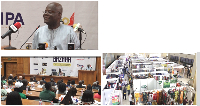 Minister, Trade and Industry, K. T. Hammond, delegation forum at 3rd Made in Ghana Bazaar