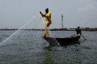 File photo of fisherman at sea