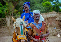 Ghanaian actress Fella Makafui captured on set