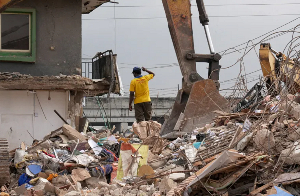 The three-storey building collapsed and killed nine people