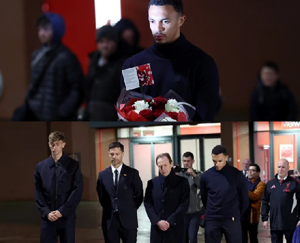 Alexander-Arnold (top) wrote emotional message as tribute to Diogo Jota