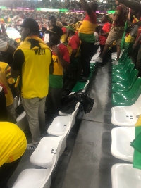 A section of Ghanaian supporters