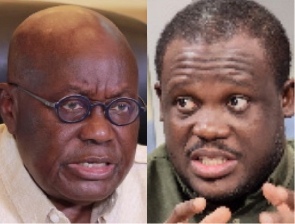 President Nana Addo Dankwa Akufo-Addo (left), Sam Nartey George (right)