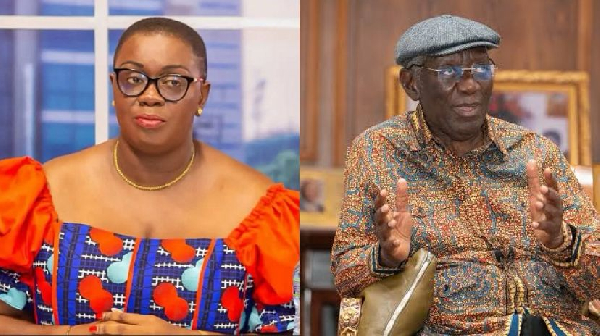 Ellen Ama Daaku (L) says Kufuor (R) not obliged to back every Akufo-Addo policy