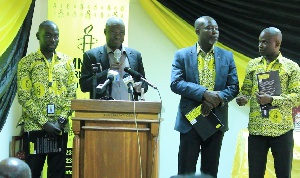 Executives of the Amnesty International launching the 2017 Global Death Penalty Report in Accra