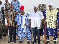 Dr. Bawumia visited the Upper West Regional House of Chiefs in Wa on Monday, May 20