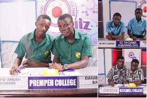 Prempeh College won this year's National Science and Maths Quiz