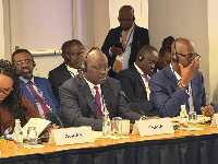 Dr Cassiel Ato Forson (Middle) led Ghana's delegation to the IMF/World Bank Spring Meetings
