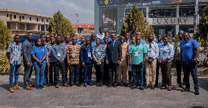 Participants and instructors in a group photo