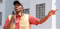 Kenya President William Ruto addresses residents in Lurambi Constituency, Kakamega, on March 17