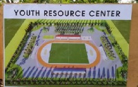 An art work of one of the Youth and Sports Resource Center