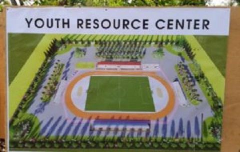 An art work of one of the Youth and Sports Resource Center
