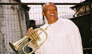 The late Hugh Masekela
