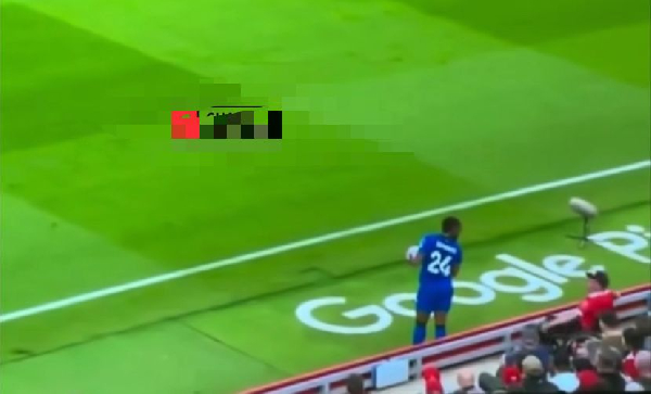 Semenyo while preparing for a throw-in was racially abused by a Liverpool fan