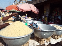 A  bowl of local rice in Bolga in the Upper Upper East Region has sells at GH¢30