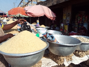 A  bowl of local rice in Bolga in the Upper Upper East Region has sells at GH¢30