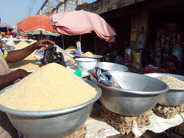 A  bowl of local rice in Bolga in the Upper Upper East Region has sells at GH¢30