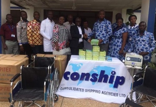 The Medical Director of the hospital, Dr Kwabena Opoku Edusei, expressed gratitude to CONSHIP