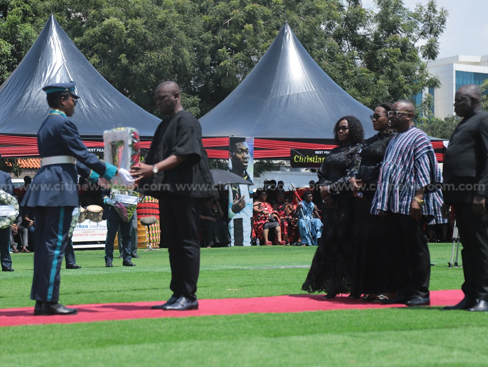 Funeral of the late Christian Atsu at the State House