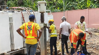 Some workers from the Electricity Company of Ghana at post