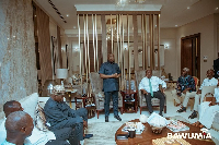 Dr Bawumia with newly elected NPP regional executives of  Western and Savannah Regions
