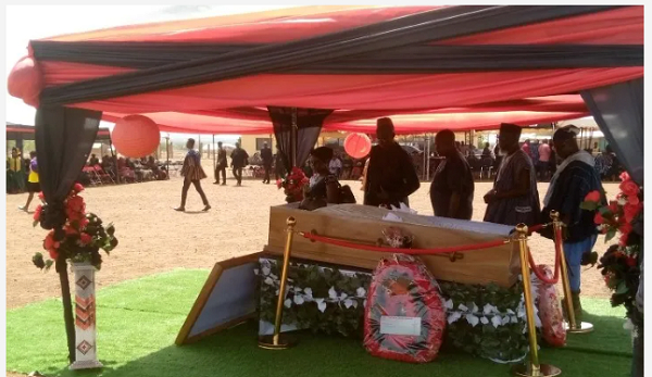 The late John Tia Akologo lying in state