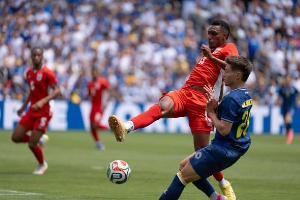 The second half saw numerous substitutions from both sides