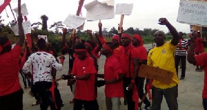 File photo: Some driver union members demonstrating