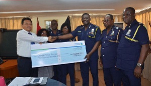 the donation is to support the Ghana Police Service combat crime in the country