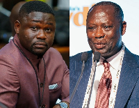Wisdom Gomashie (L) is the Co-Chair of the NPP Environmental Committee and Armah-Kofi Buah (R)