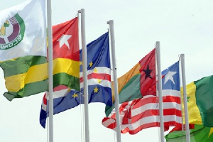 Flags of some Ecowas member states