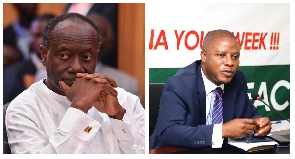 Ken Ofori -Atta Finance Minister and Sylvester Tetteh (MP)