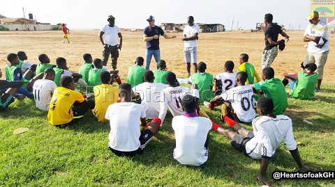 Hearts of Oak CEO Mark Noonan interacting with Auroras.