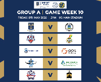 Display of UG football league fixtures