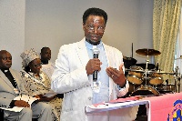 Very Reverend Professor Joseph Osei addressing members of the conference