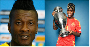 Asamoah Gyan And Nico Williams