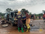 Two killed in Hyundai H100, Ford Tractor crash on Accra-Aflao Highway