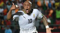 Andre Dede Ayew, skipper of the Black Stars in action