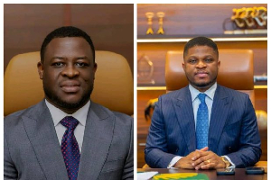 Dr Maxwell Nana Yaw Boakye, CEO Max Palasco Group and Sammy Gyamfi, CEO GOLDBOD