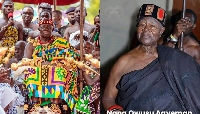 Asantehene Otumfuo Osei Tutu II and now-destooled Antoahene Nana Owusu Agyemang I