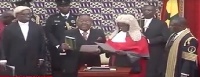 Mike Oquaye has just been sworn in as Speaker of the Seventh Parliament of the Fourth Republic