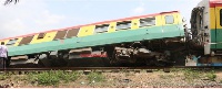A schoolboy and two other passengers were injured when the train derailed
