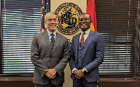 Special Prosecutor Kissi Agyebeng (right) and Jason Beachy, an FBI acting assistant director