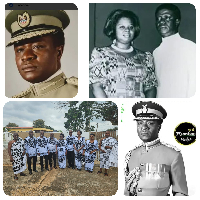 Collage of Late Kutu Acheampong and his immediate family