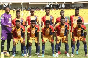 Accra Hearts of Oak team line up before a game | File photo