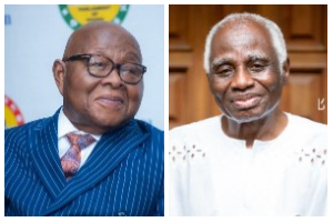 Prof Mike Oquaye [L] and Tsatsu Tsikata are bother lawyers and statesmen