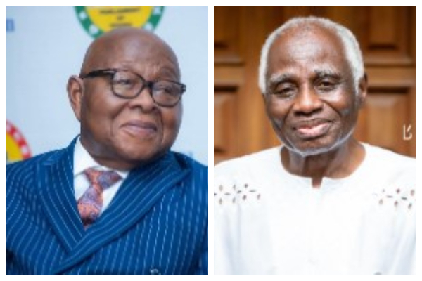 Professor Mike Oquaye [L] and Tsatsu Tsikata [R] are bother lawyers and statesmen