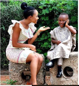 Rosemond Brown and her son